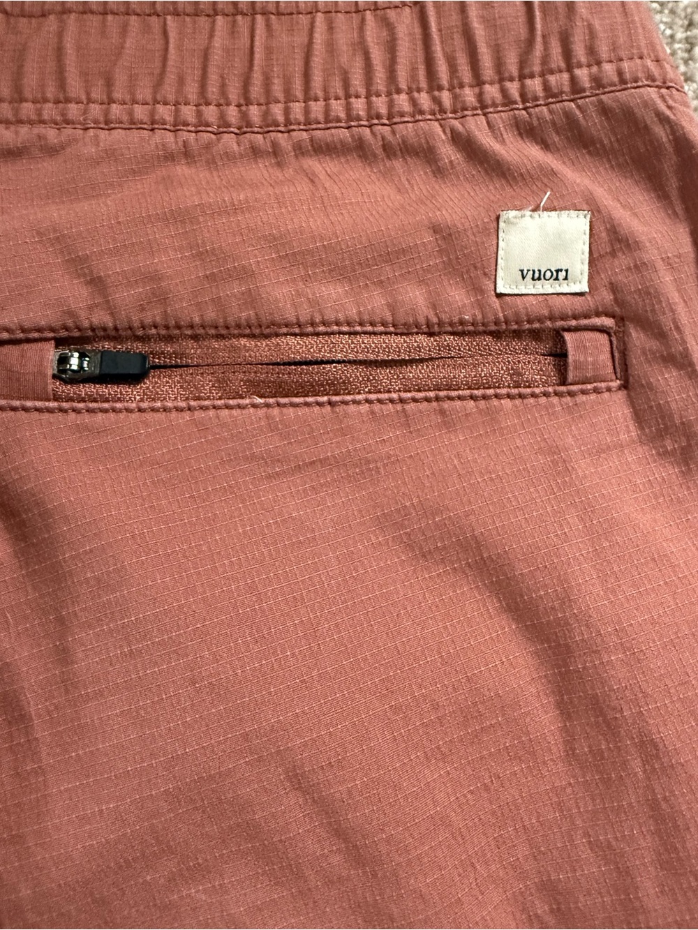Vuori Rust Cropped Drawstring Ankle Pants - Picture 5 of 5